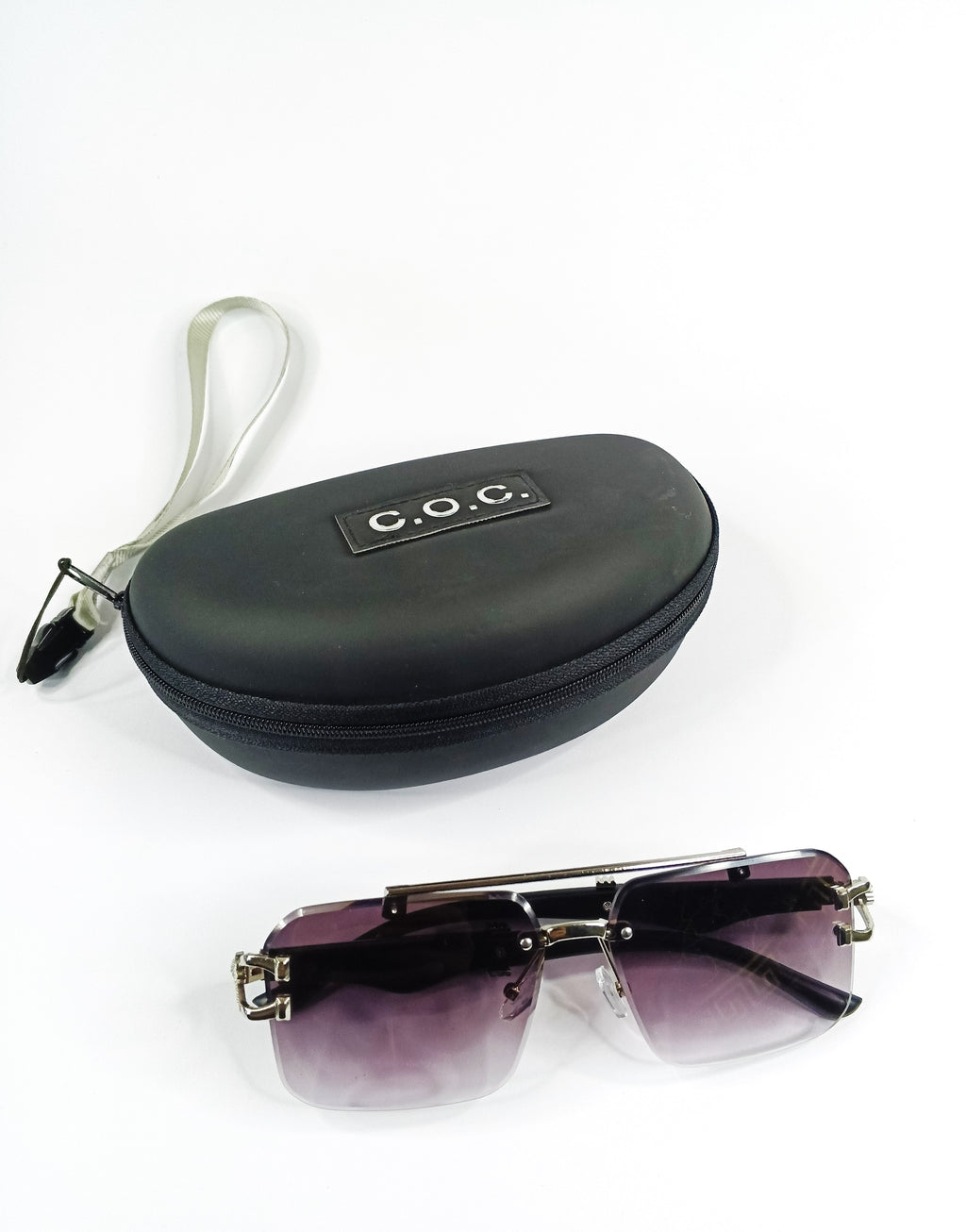 Aureza Bold - Normal Sized Square Sunglasses with Coco Pouch