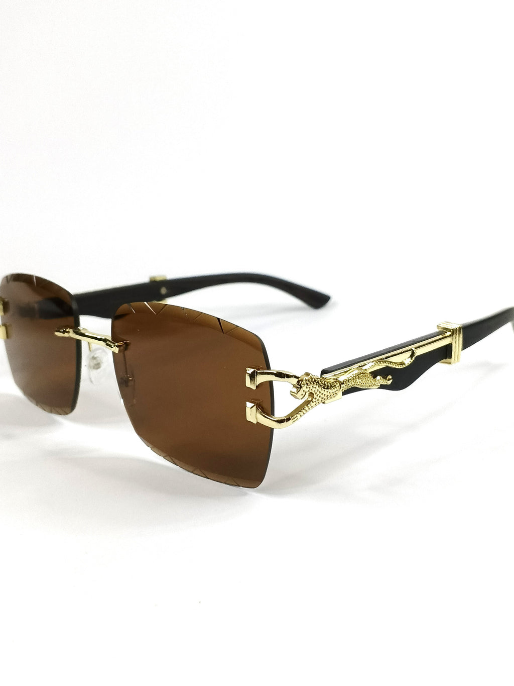 Aureza Luxe - Oversized Square Sunglasses With Coco Pouch