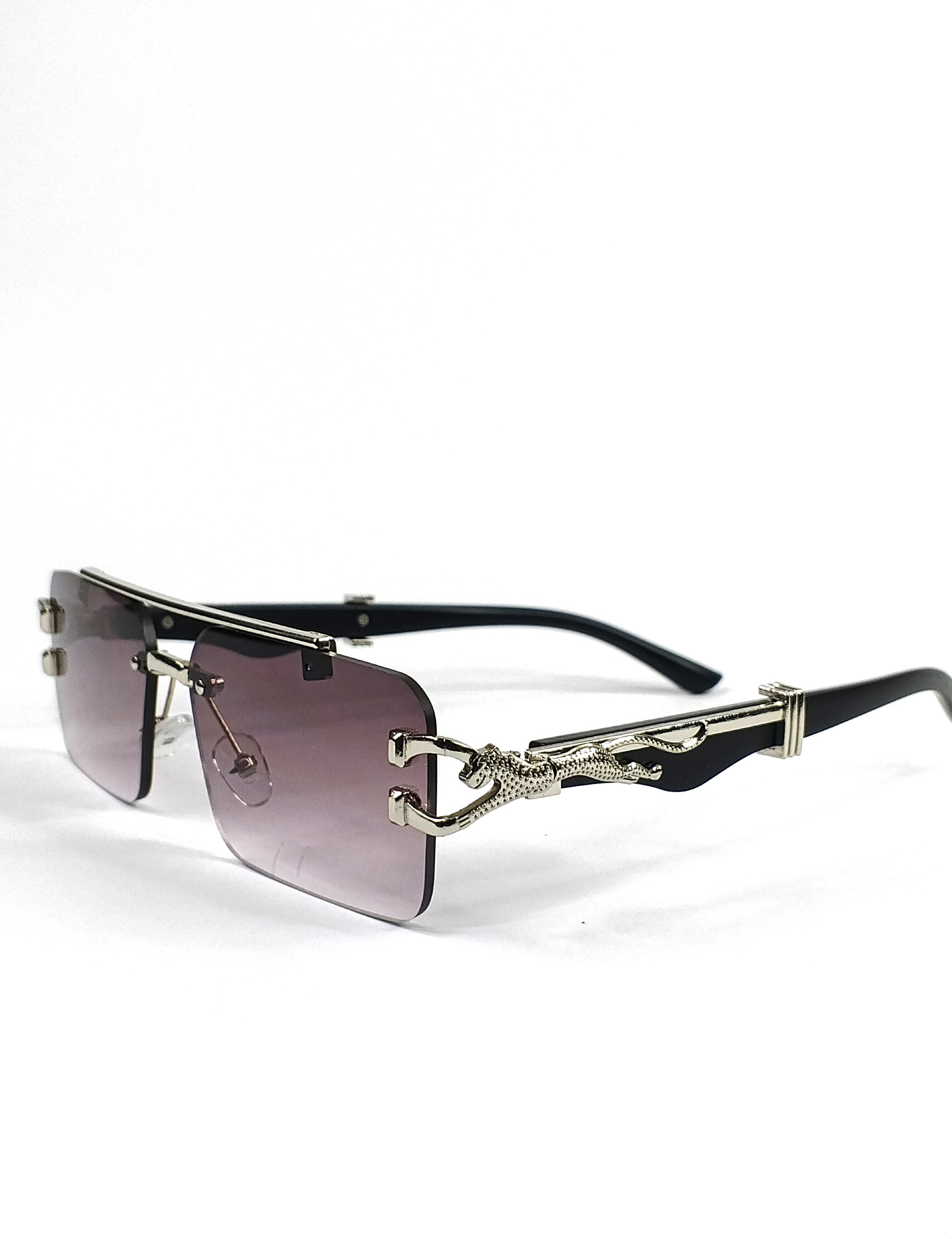 Aureza Bold - Normal Sized Square Sunglasses with Coco Pouch