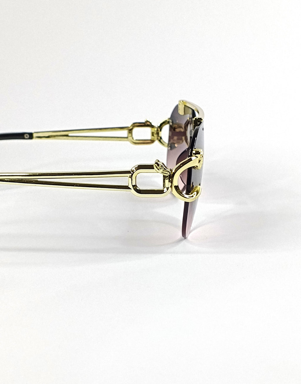 Aureza Lion Face Round Sunglasses