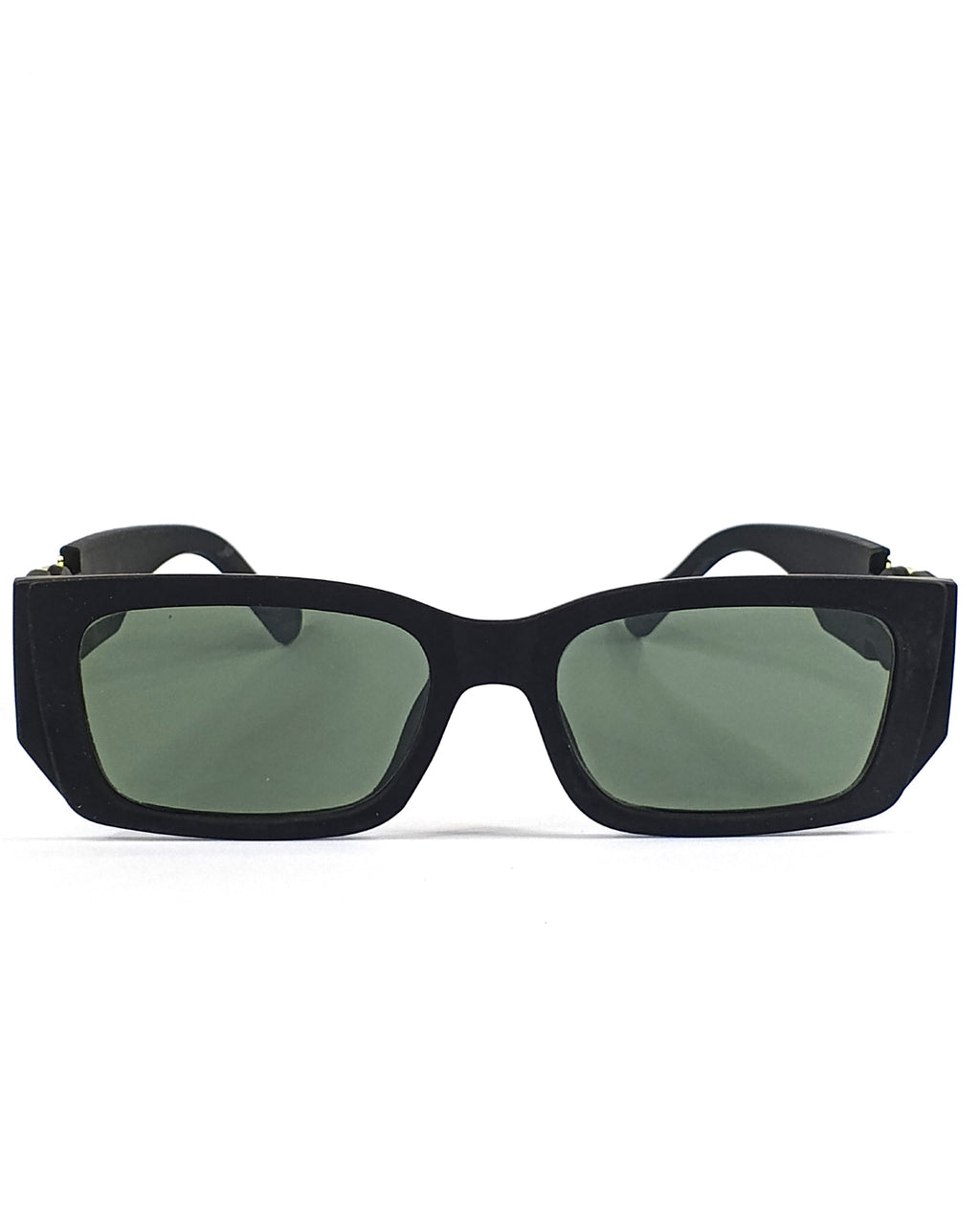 Aureza Icon - Bold Square Sunglasses with Gold Accents UV400 Protection