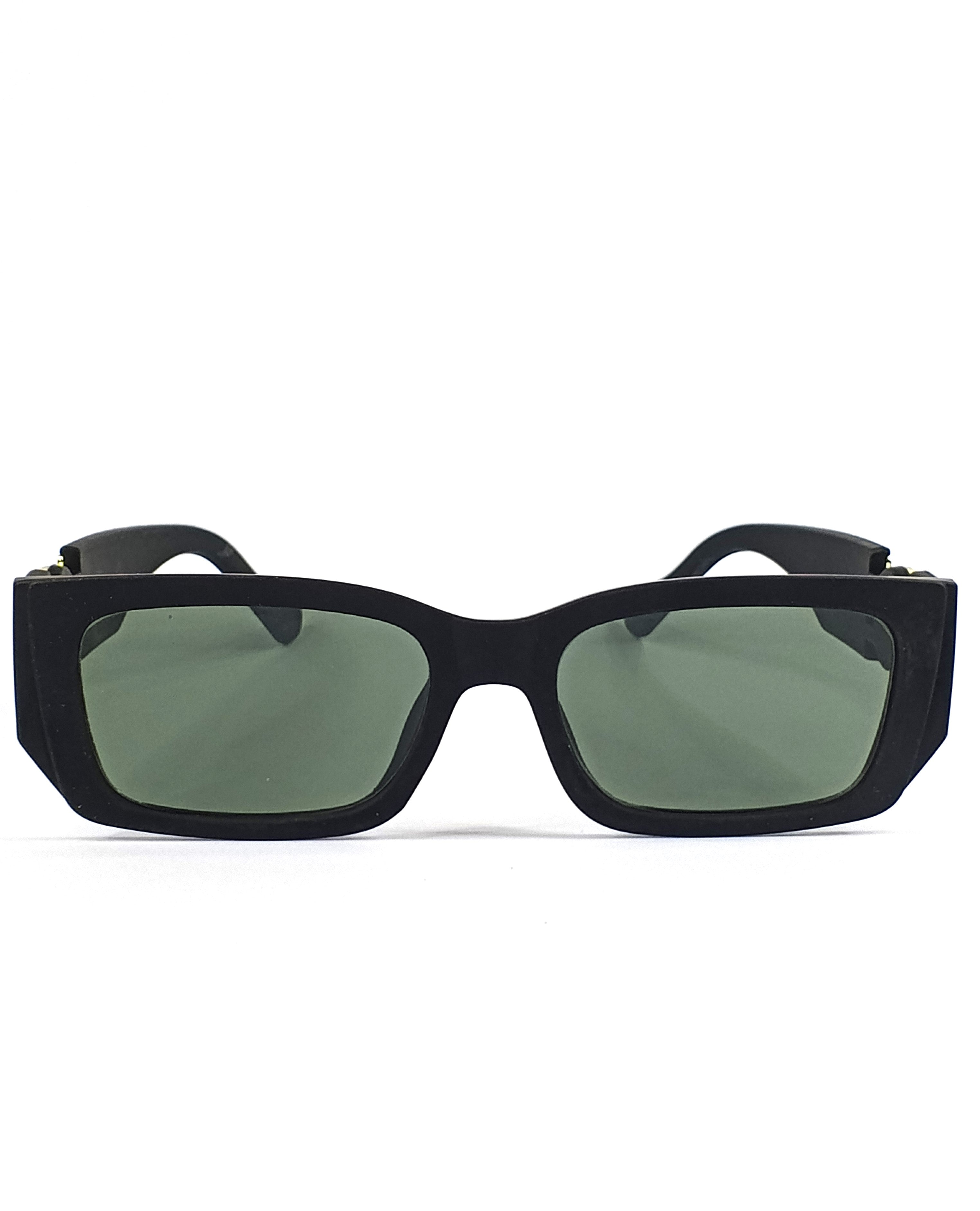 Aureza Icon - Bold Square Sunglasses with Gold Accents UV400 Protection