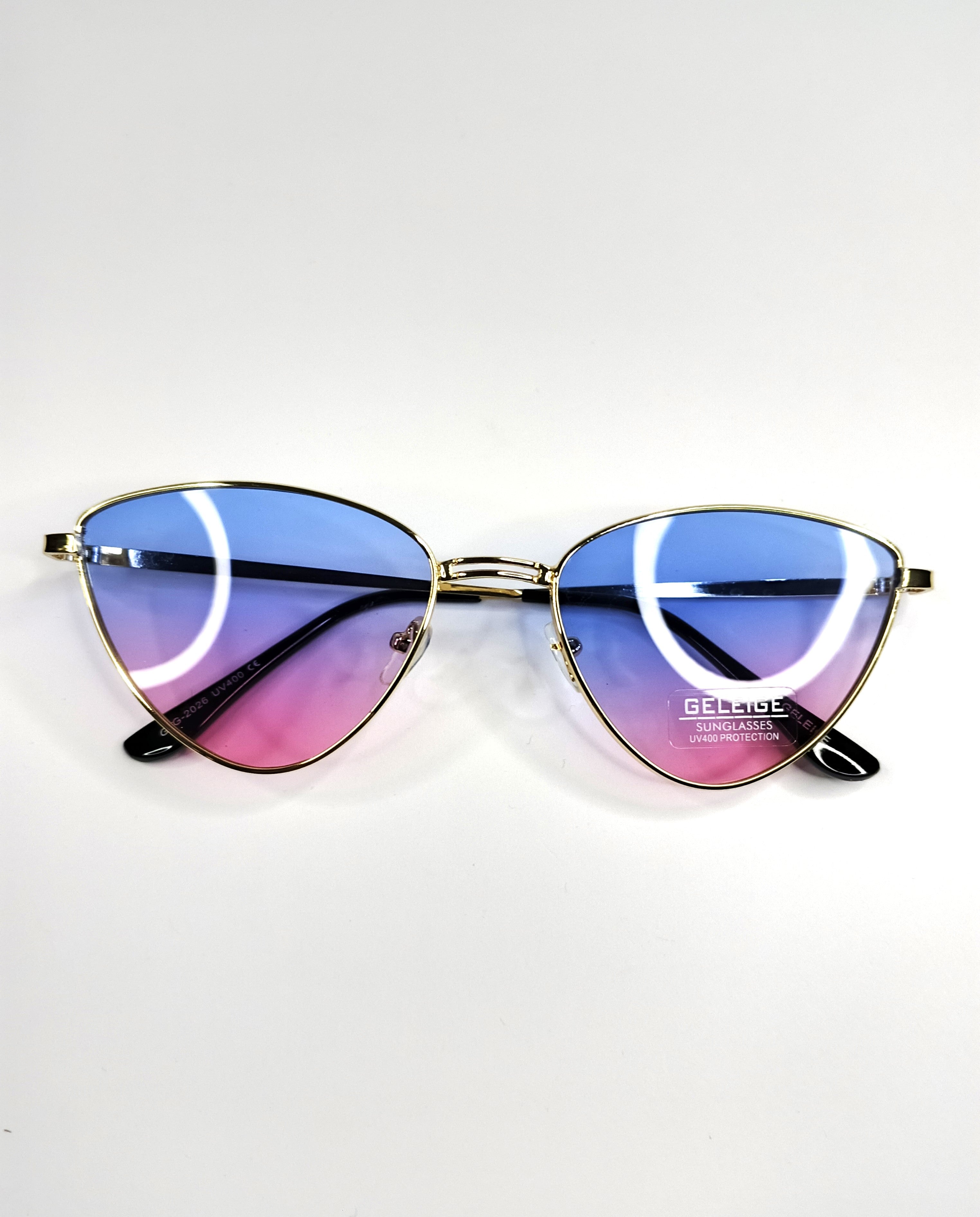 GELEIGE Butterfly Fashion Sunglasses – Women’s UV400 Protection With Pouch